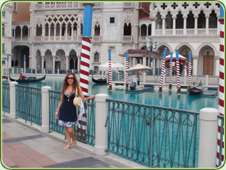 Only in Vegas, the beautiful Venetian hotel