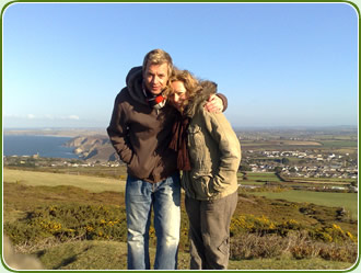 Matt and Shella at St Agnes Beacon